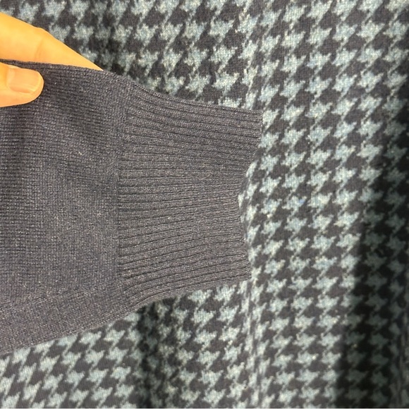 Brooks Brothers blue/navy 1/4 zip sweater, sz L, wool blend, eclectic grandpa - Picture 6 of 10